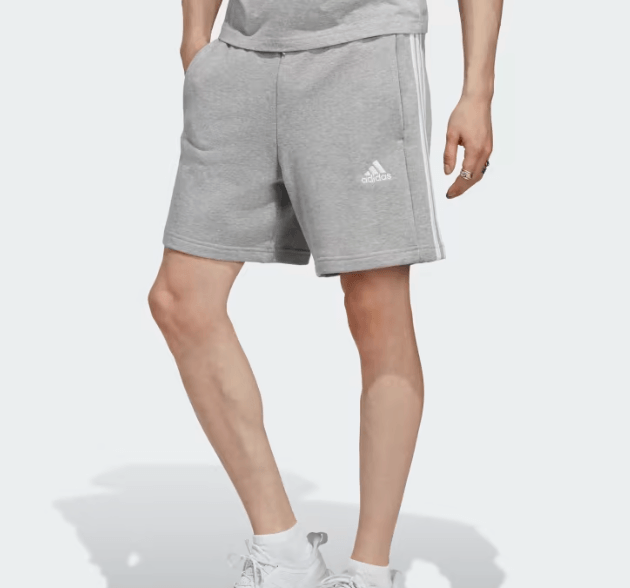 Shorts-Adidas-Essentials-3-Stripes-Masculino-Ic9437-Cinza