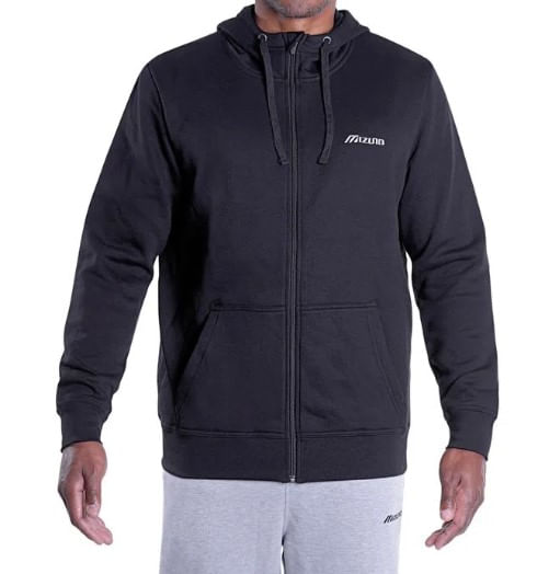 Jaqueta-Mizuno-Moletom-Masculino-Zipper-Mimss3269-Preto