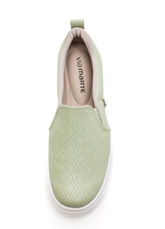 Tenis-Via-Marte-Feminino-Slip-On-Flatform-027-007-02-Verde