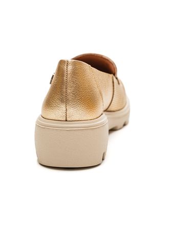 Sapato-Usaflex-Mocassim-Feminino-Couro-Sola-Leve-Al1501-Ouro