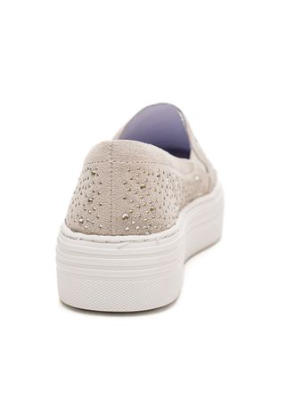 Tenis-Bottero-Casual-Feminino-Slip-On-Em-Couro-365302-Cinza