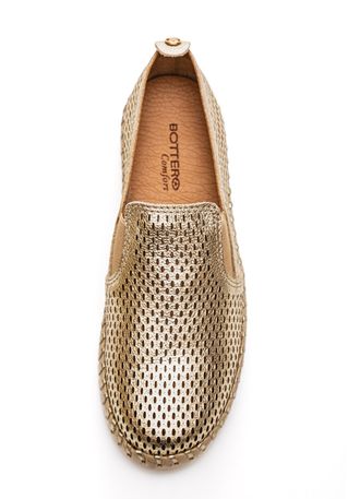 Tenis-Bottero-Slip-On-Feminino-Couro-354317-03-Ouro