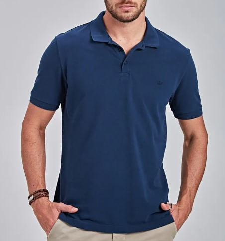 Polo-Docthos-Manga-Curta-Masculina-Slim-Piquet-Silk-640-119084-Marinho