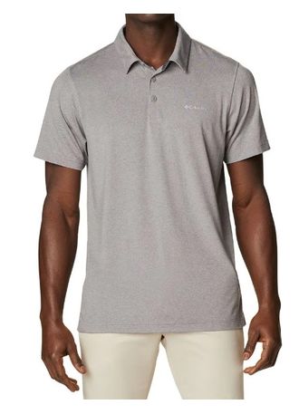 Polo-Columbia-Masculina-Tech-Trail™-1768701-Cinza